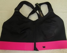 SHE FIT 4 LUXE 110003 HIGH IMPACT FLES ULTIMATE sports bra PINK BLACK NWT