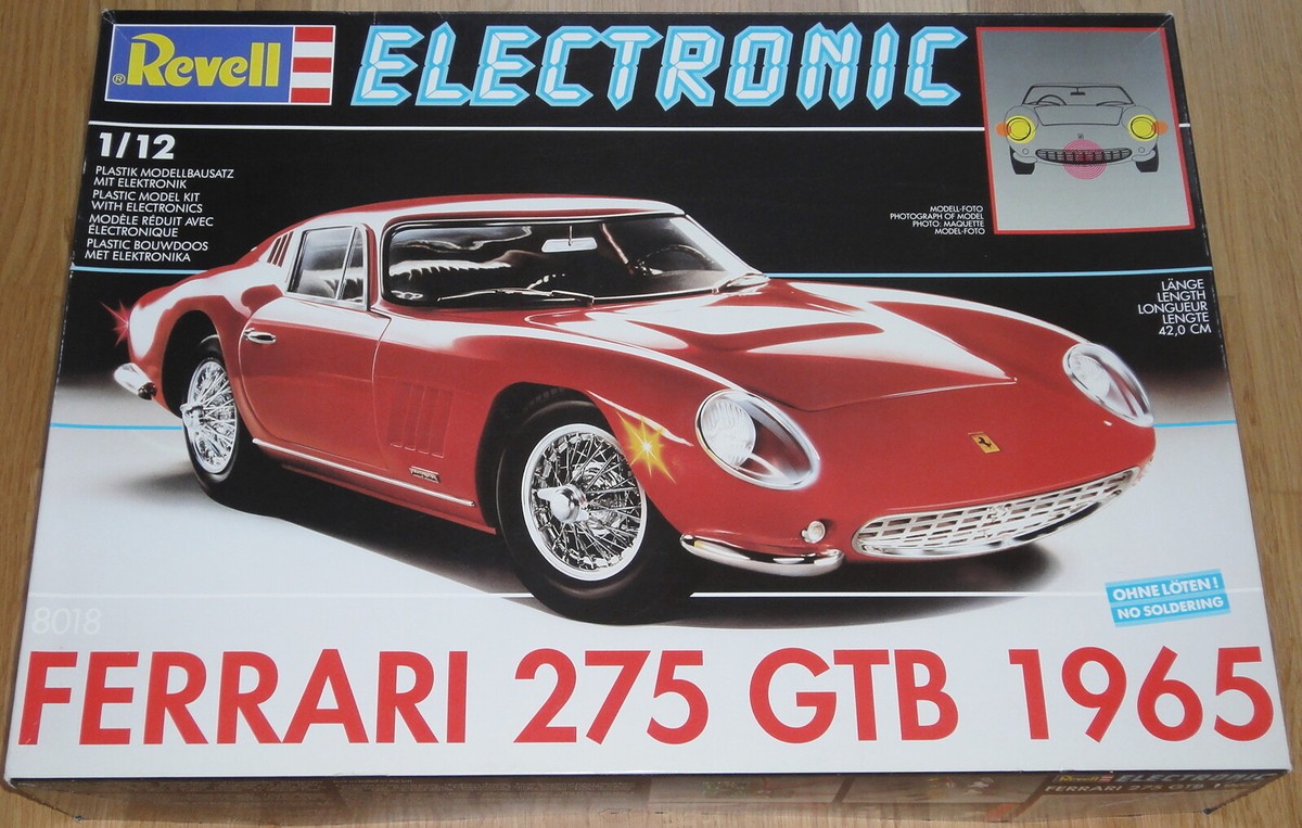 自動車 Revell 1965 Ferrari 275 GTB 1/12 1965 Ferrari 275 GTB Full Build - 1/12 Scale Vintage Revell