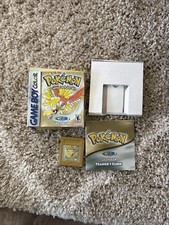 Pokemon Gold Version Nintendo Game Boy Color Complete Box Booklet Game