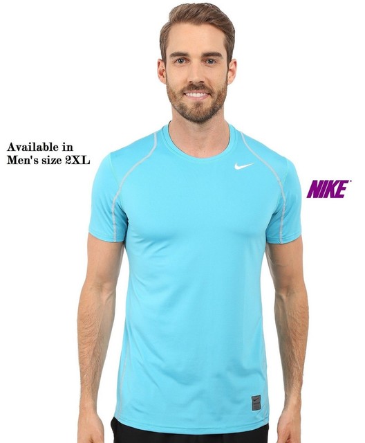 nike men's pro short sleeve fitted top