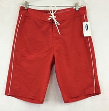 Old Navy / Red Board Shorts Swim Trunks Back Pocket Unlined UPF 40 / Size 30
