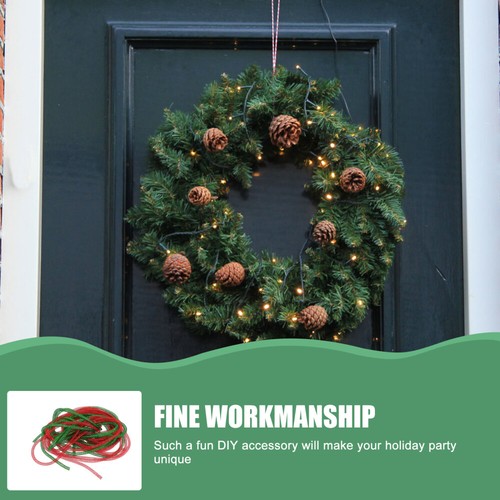 4 Strips Christmas Wreath Material Mesh Tube for DIY Craft Xmas Garland Supply - 第 3/12 張圖片
