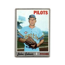 John Gelnar 1970 Topps #393 Seattle Pilots Baseball Card EX