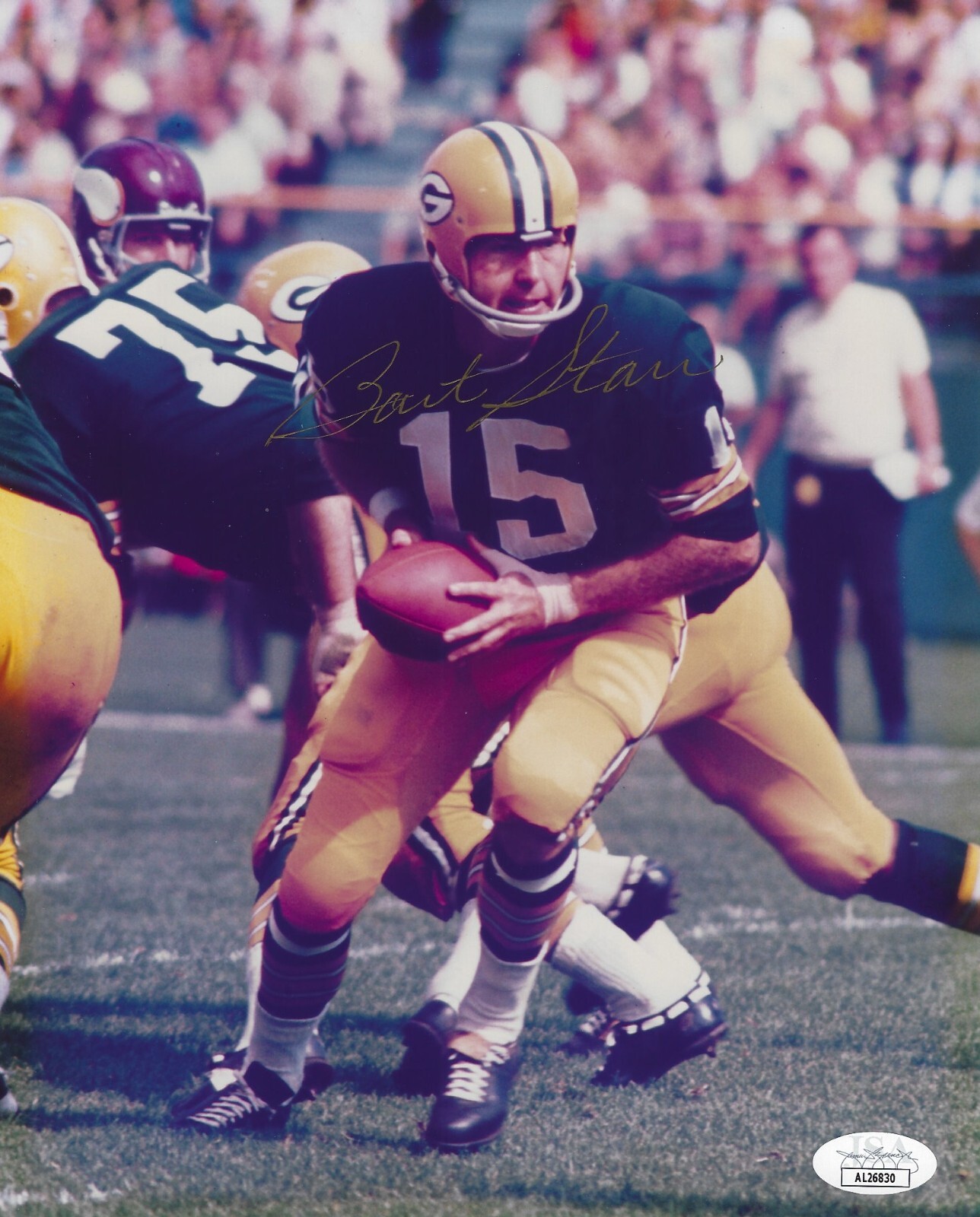 Bart Starr Autographed Signed Green Bay Packers 8x10 Photo - NFL Packers HOF - w/JSA COA 