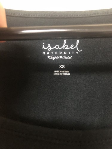 Ingrid & Isabel Maternity Target Midi Dress Black Sleeveless Size Small XS Black - Imagen 6 de 8