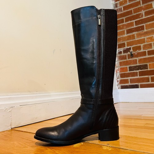 AQUATALIA Women's Brown Leather Knee High Boots 8.5 - Picture 13 of 24