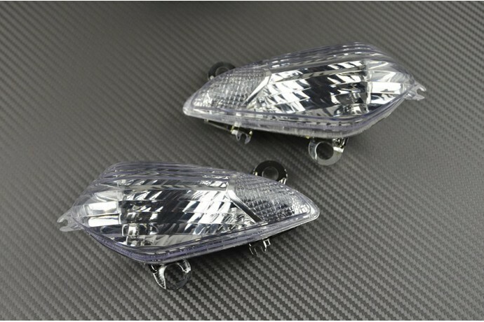 Clignotants avant transparents Honda VFR800 finition premium pour routières