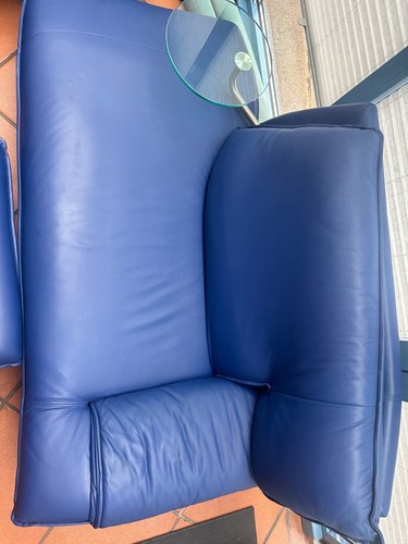 Tagesbett Nicoletti Echtleder mit Hocker - Bild 7 von 9