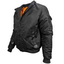 Mens Bomber Jacket MA2 Pilot Military Army Flight Biker Security Combat Coat MA1