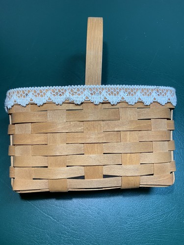 Lot of 2 Longaberger Baskets | 1987 | Small Round & 9 X 5 Rectangular - Picture 2 of 12