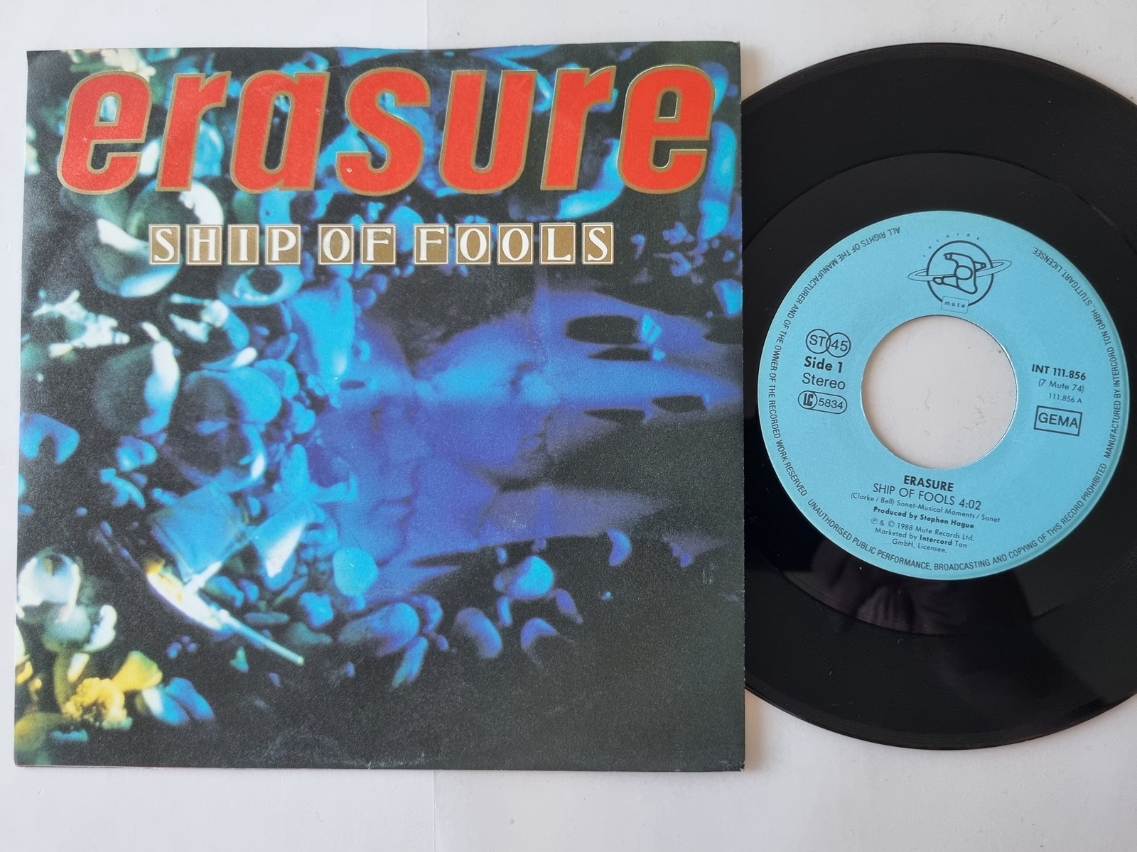 Erasure - Ship Of Fools 7'' Vinyl Germany