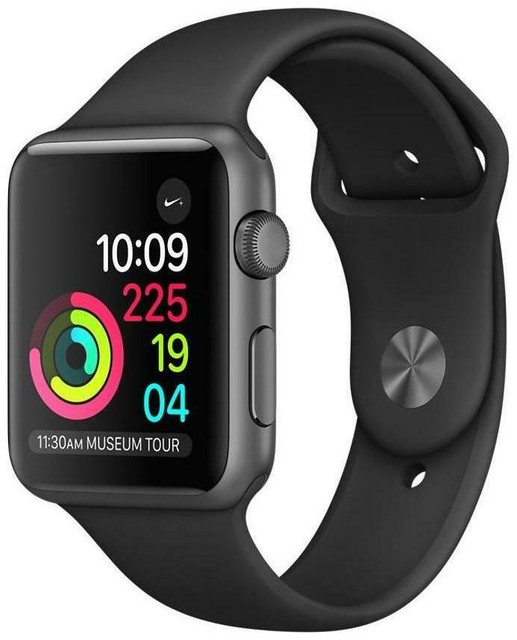 Apple MTF32LLA Watch Series 3gps 42 Mm Space Gray Aluminum With Black for sale online | eBay