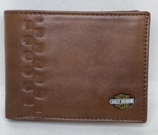 Harley-Davidson Stylish Men's Genuine Leather Bifold Wallet For Men Wallets Gift