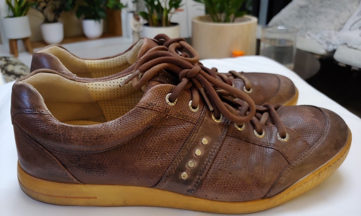 ECCO Street Retro Spikeless Golf Shoes Men Size 9.5 US, 43 EU Brown Low Sneakers Ecco Street Golf Shoes for sale | eBay main image 2