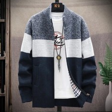 Men's Thick Warm Fleece Lined Hooded Hoodie Winter Zip Up Coat Jacket Sweatshirt