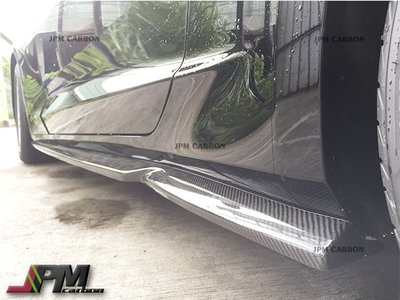G6 Style Carbon Fiber Side Skirt Lip For 16-17 Chevrolet Camaro SS Only