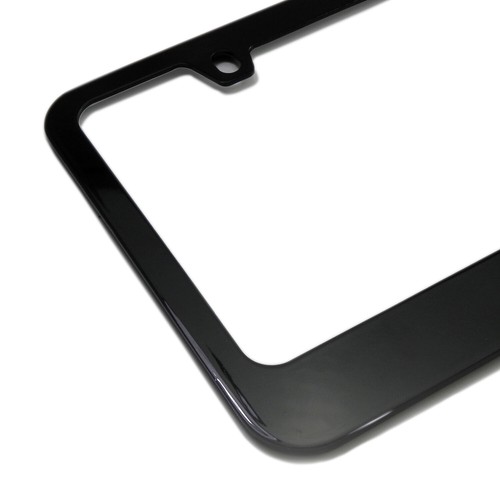 Jeep Gladiator in 3D Dark Gray Letters on Black Metal License Plate Frame - Picture 5 of 8