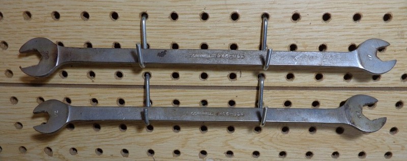 Cornwell vintage Thin Tappet Wrench 1/2" x 9/16" 12" & 12 1/2" Long TW 86 U.S.A.
