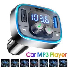 Bluetooth Car Adapter AUX Wireless FM Radio Transmitter Handsfree Calling