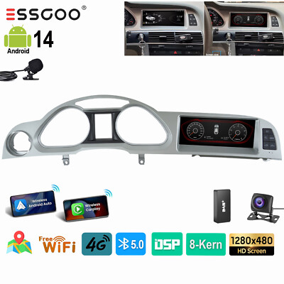 DAB+ Für Audi A6 C6 4F MMI 2G 05-09 Carplay 6+128G Autoradio 8Kern Android 15 4G