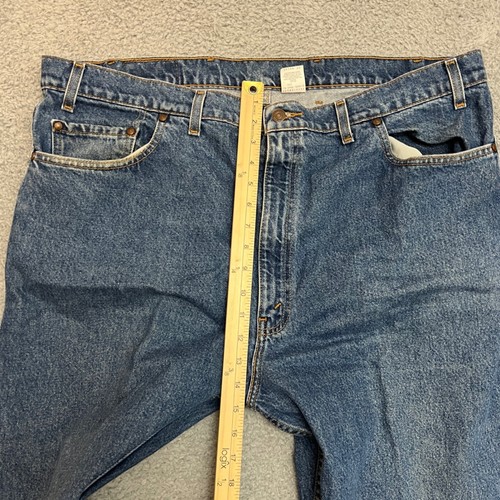 Vintage Levis 540 Jeans Herren 44x30 Blau Orange Tab Relaxed Fit Denim Freizeit Straight - Bild 9 von 12