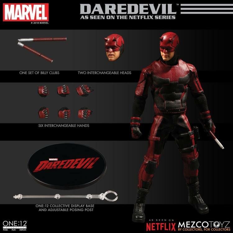 Mezco One 12 Marvel Netflix Darojoevil Figura de acción colectiva Mezco One 12 Marvel Netflix Darojoevil Figura de acción colectiva
