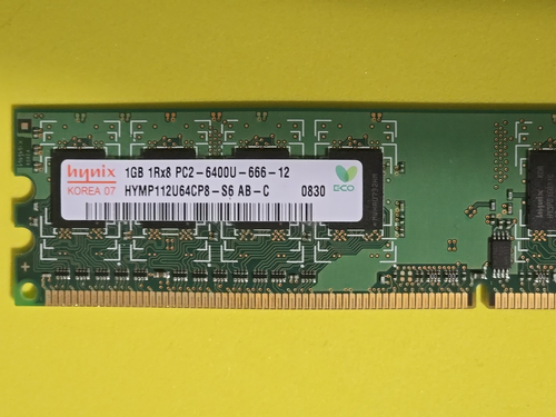 HYNIX 1GB 1Rx8 PC2-6400U-666-12 ~ HYMP112U64CP8 ~ S6 AB DDR2 DESKTOP RAM MEMORY - Picture 3 of 3