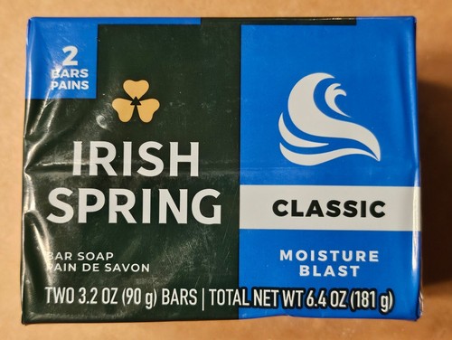 Irish Spring Classic Moisture Blast & Original Cleans 3.2oz Each Mix Lot- 5 Bars - Picture 10 of 21