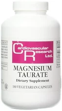 Cardiovascular Research Pure Magnesium Taurate 180 Capsules Mineral Supplement