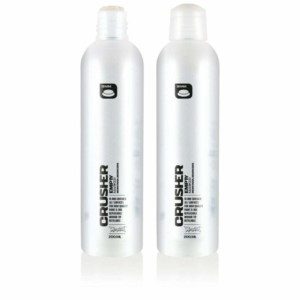 MONTANA CANS CRUSHER MARKER - EMPTY PEN WITH 18mm WIDE TIP AND 200ml TANK