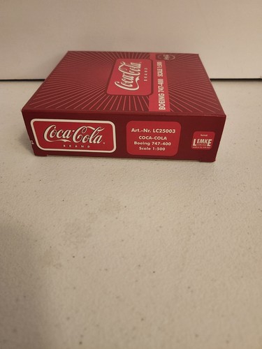 Herpa Coca Cola Boeing 747-400 1:500 Scale Model Art No. LC 25003 NEW - Picture 5 of 6