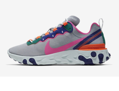 NIKE REACT ELEMENT 55 ''LASER FUCHSIA'' (BQ2728 006) VERSCHIEDENE GRÖßEN