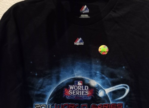 Majestic 2011 St. Louis Cardinals World Championship Black T-shirt Mens Size 2XL - Picture 8 of 9