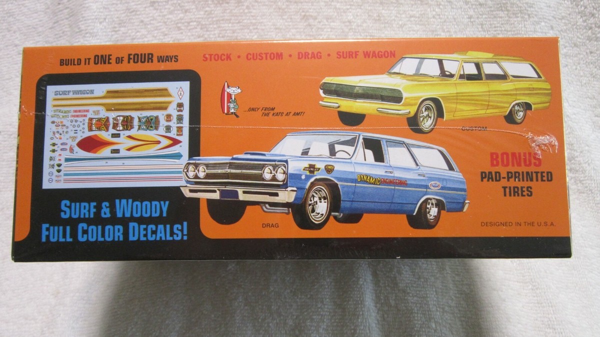 AMT 1965 CHEVELLE SURF WAGON 1/25 SCALE MODEL KIT | eBay