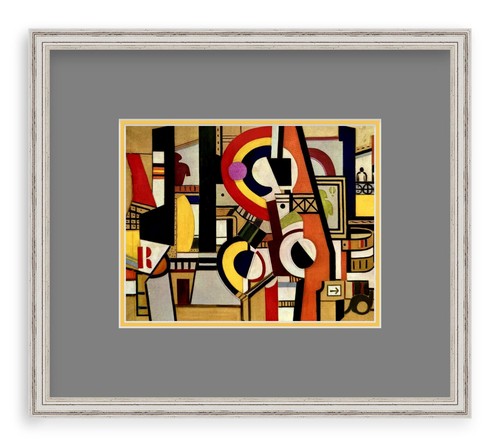 Fernand Leger - Disks and the City - 1920 Framed - Work or Home Modern Wall Art - Picture 5 of 12