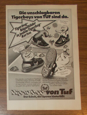 Seltene Werbung TIGERBOY von TUF - Der Schuh der Spuren hinterläßt #1 1981