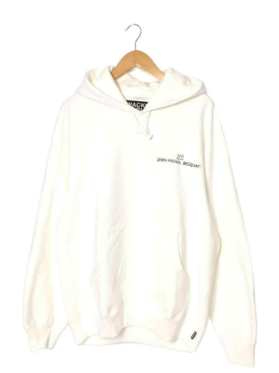 WACKO MARIA HEAVY WEIGHT PULLOVER Hoodie cotton white L Used WACKO MARIA HEAVY WEIGHT PULLOVER Hoodie cotton white L Used