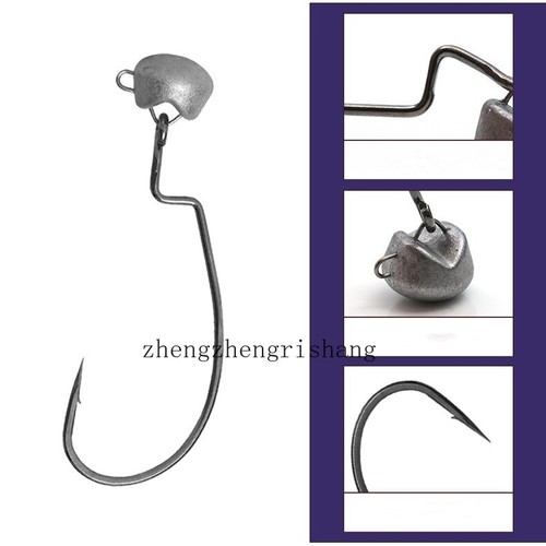 20pcs Shakey Lead Heads Swimbait Wobble with Hooks for Bass Fishing Lure 1.8g-7g - Picture 5 of 16