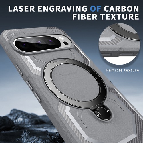 Heavy-Duty Magnetic Ring Stand Shockproof Case For Google Pixel 9 Pro XL/9 Pro/9 - 第 27/50 張圖片