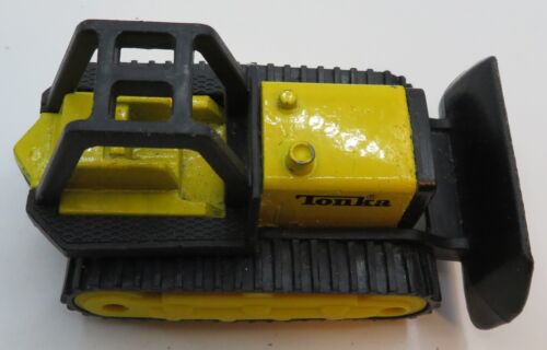 Vintage 1994 Yellow Black Tonka Corp Bulldozer 1/64 Diecast 3.5" Construction To - Picture 10 of 14