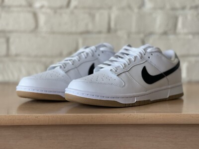 Nike Dunk Low Retro ID By You White Black Gum Women 11.5/Men 10