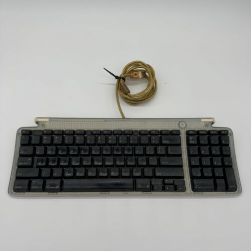 Vintage 1999 Apple M2452 Teal/Graphite USB Keyboard for G3 / G4 Macintosh TESTED - Picture 1 of 12