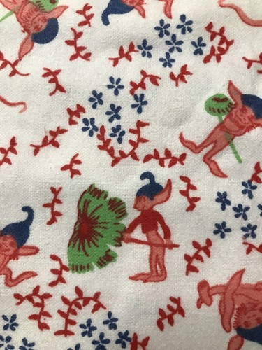 Vintage Children Novelty 40's - 60's - Winter fabric Light Wool 50cm L x 85cm w - Bild 4 von 12