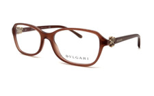 NEW BVLGARI 4072-B 5265 TRANSPARENT RASPBERRY AUTHENTIC EYEGLASSES 54 - 16