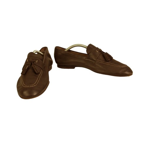 Louis Vuitton Para Hombre Gris Cuero Topo Borlas Mocasines Sin Cordones Zapatos Talla 7,5 M - Imagen 11 de 11