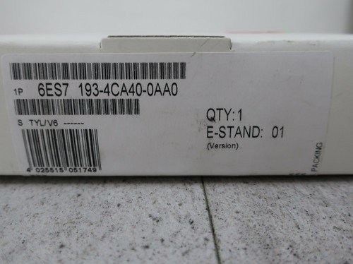 5x Siemens 6ES7 193-4CA40-0AA0 Socket IN The Original Packaging - Picture 2 of 7