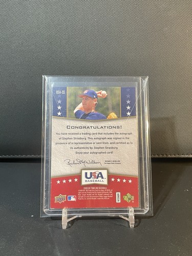Stephen Strasburg 2008 Team USA Upper Deck Timeline Autograph - Picture 2 of 2