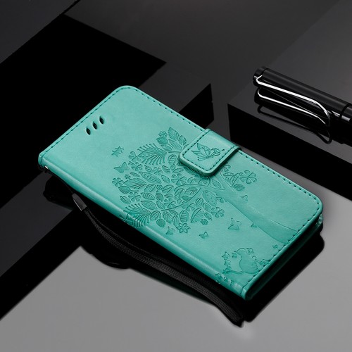 Para Samsung Galaxy 3D Repujado Gato y Árbol Abatible Billetera Cuero PU Estuche Teléfono Cubierta - Imagen 17 de 24