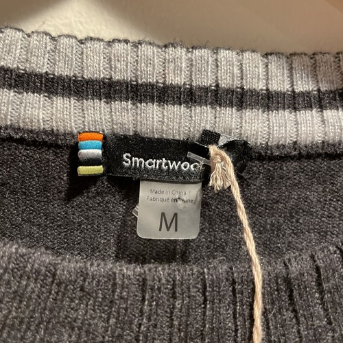 SMARTWOOL SPARWOOD HALF ZIP Charcoal WOOL LIGHTWEIGHT MEN'S M New With Tags - Picture 4 of 4