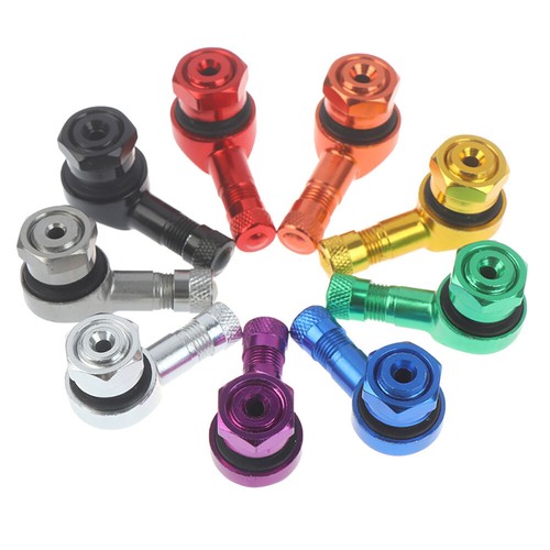 2PCS Motorcycle CNC Aluminum 11.3mm Tire Wheel Stem Valve 90 Degree Angled US** - Picture 6 of 34